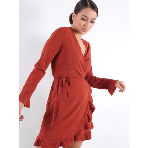 By Clara Wrappy dress rusty By Clara Wrappy dress rusty
