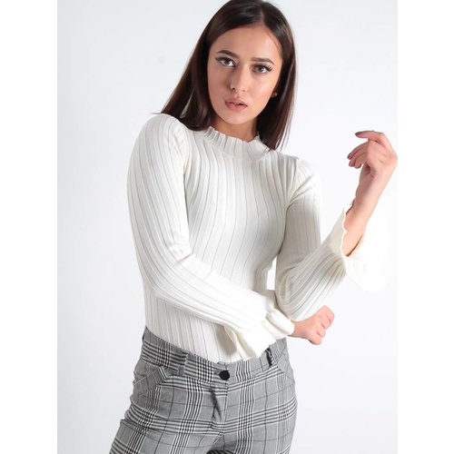 Drôle de Copine Flared top creme Drôle de Copine Flared top creme