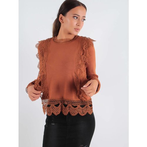 Drôle de Copine Lace detail jumper Drôle de Copine Lace detail jumper