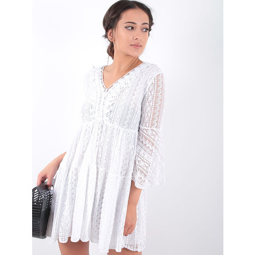 LADYLIKE FASHION White Lace Dress LADYLIKE FASHION White Lace Dress