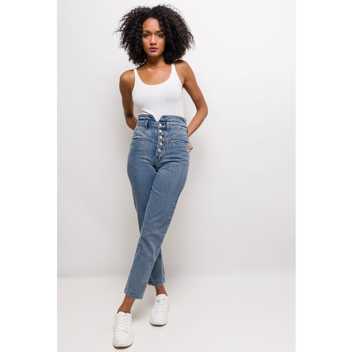 LADYLIKE FASHION Button high waisted jeans LADYLIKE FASHION Button high waisted jeans
