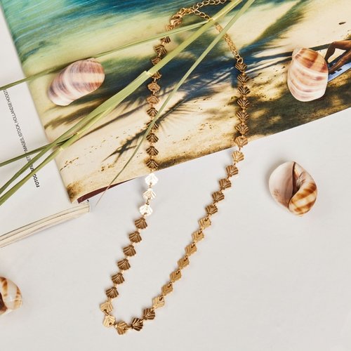 LADYLIKE FASHION Choker Necklace Shells Forever LADYLIKE FASHION Choker Necklace Shells Forever