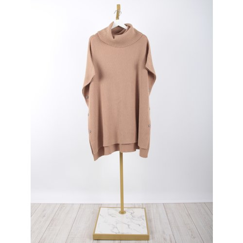 LADYLIKE FASHION Knitted Poncho Camel LADYLIKE FASHION Knitted Poncho Camel