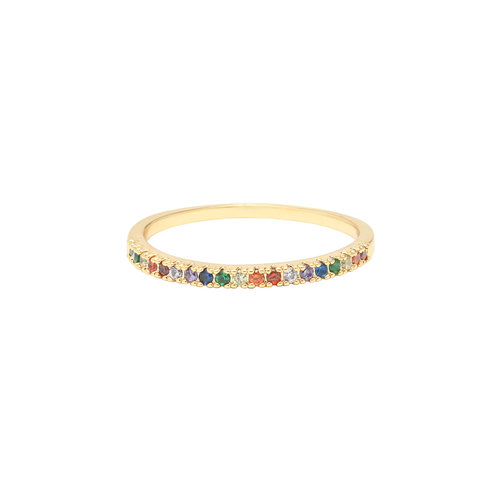 LADYLIKE FASHION Ring Rainbow #16 LADYLIKE FASHION Ring Rainbow #16