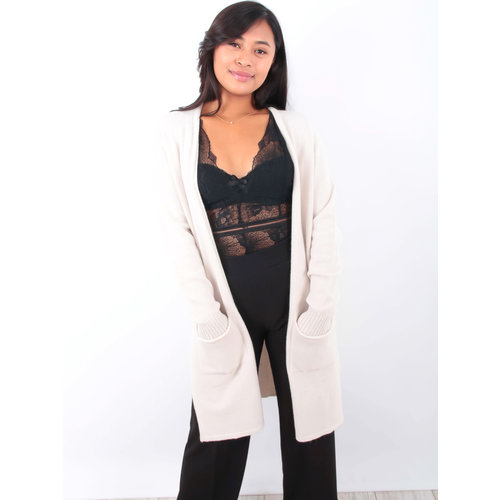 ALEXANDRE LAURENT Long Cardigan Beige ALEXANDRE LAURENT Long Cardigan Beige