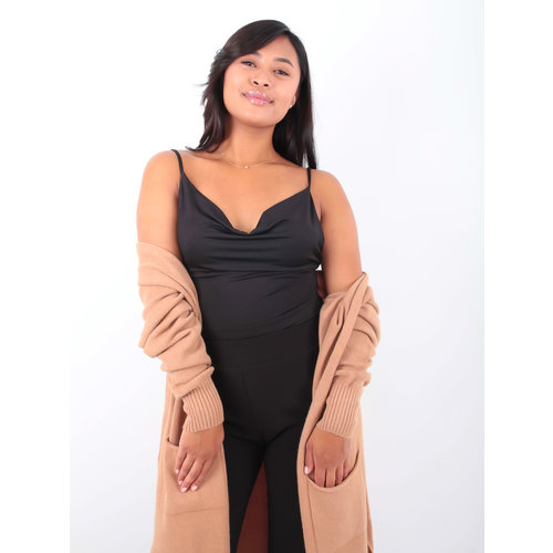 VERA & LUCY - LADYLIKE FASHION Waterfall Bodysuit Black VERA & LUCY - LADYLIKE FASHION Waterfall Bodysuit Black