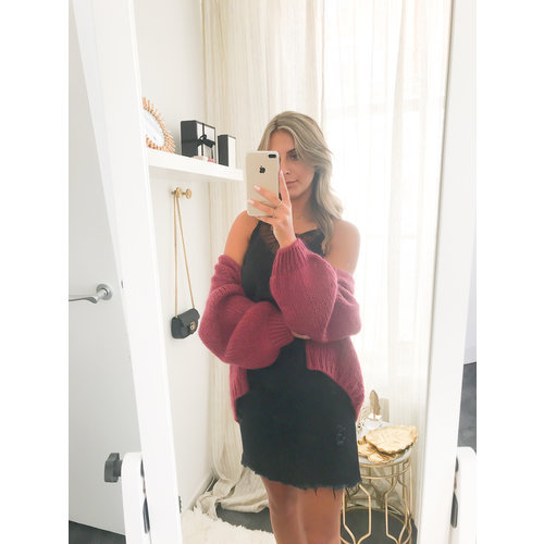 ALEXANDRE LAURENT Knitted Cardigan Berry ALEXANDRE LAURENT Knitted Cardigan Berry