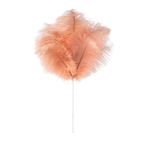 LADYLIKE FASHION Colored Feathers with steel with real feather pink LADYLIKE FASHION Colored Feathers with steel with real feather pink