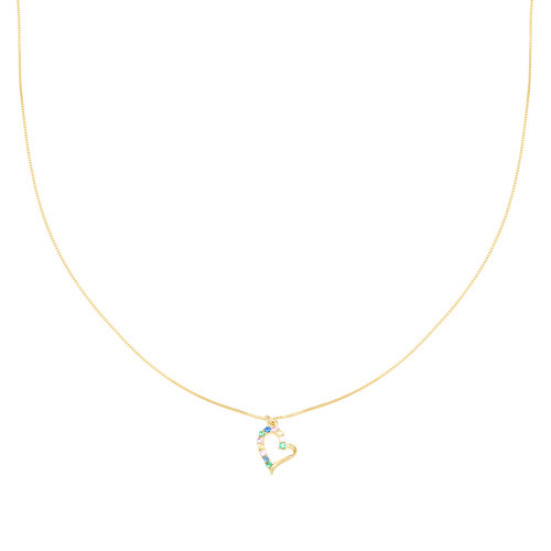 LADYLIKE FASHION Necklace Colorful Heart LADYLIKE FASHION Necklace Colorful Heart