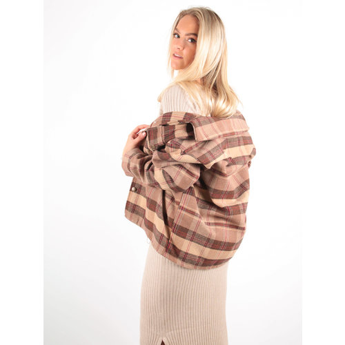 MY LOOK Checked Jacket Beige MY LOOK Checked Jacket Beige