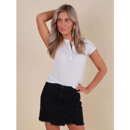 LADYLIKE FASHION Mini Jeans Skirt Black LADYLIKE FASHION Mini Jeans Skirt Black