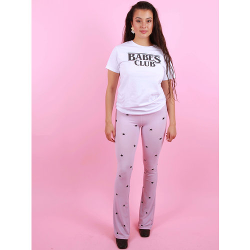 AMBIKA Flared Pants Star Lilac AMBIKA Flared Pants Star Lilac