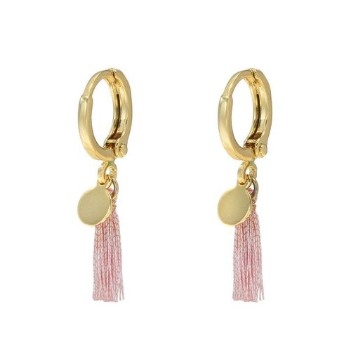 YEHWANG Earrings Shiny Tassel Gold YEHWANG Earrings Shiny Tassel Gold