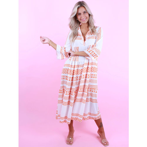 LIULI Maxi Summer Dress Orange LIULI Maxi Summer Dress Orange