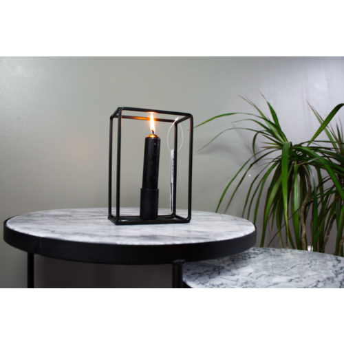 HOUSE VITAMIN Rectangular Candle Holder Black HOUSE VITAMIN Rectangular Candle Holder Black