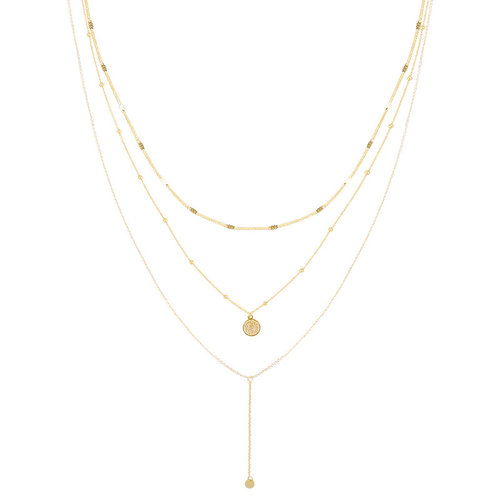 LADYLIKE Necklace Layering Coin Gold LADYLIKE Necklace Layering Coin Gold