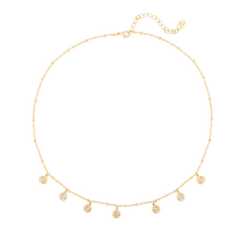 LADYLIKE Necklace Cute Coin Gold LADYLIKE Necklace Cute Coin Gold