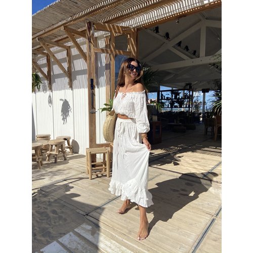 LADYLIKE THE LABEL Sabrina Cinta White Top LADYLIKE THE LABEL Sabrina Cinta White Top