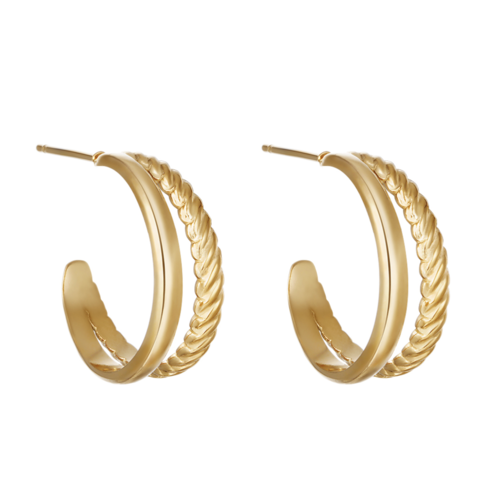 YEHWANG Earrings Sophisticated Gold YEHWANG Earrings Sophisticated Gold