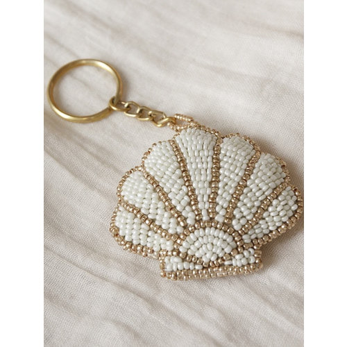 Beaded Shell Keychain Beaded Shell Keychain