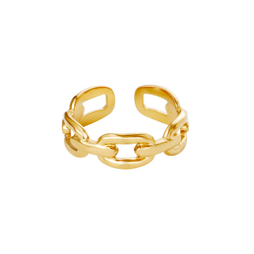 Yehwang Ring Oval Chain Gold Yehwang Ring Oval Chain Gold