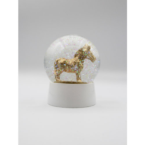 Kersten Water Globe Zebra Glass Gold Kersten Water Globe Zebra Glass Gold