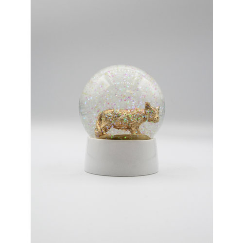 Happy Retro Water Globe Leopard Gold Happy Retro Water Globe Leopard Gold