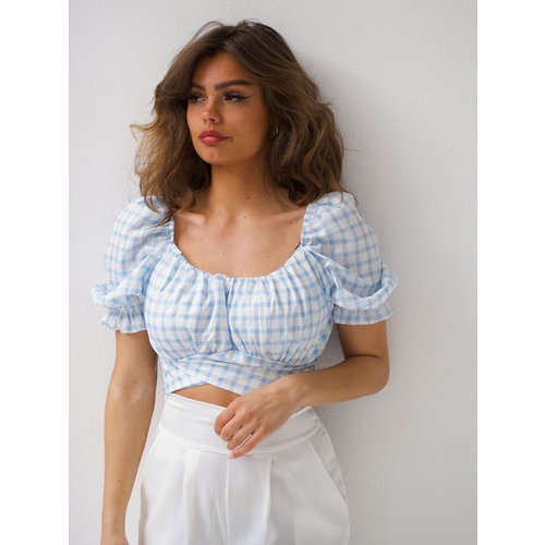 Jessy & Co Marnie Crop Top Blue Jessy & Co Marnie Crop Top Blue