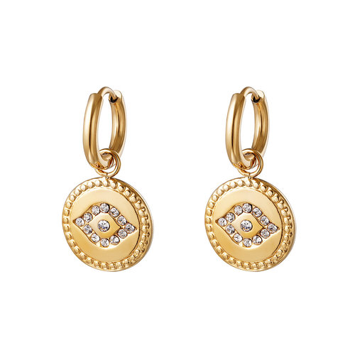 Yehwang Earrings Diamond Eye Gold Yehwang Earrings Diamond Eye Gold