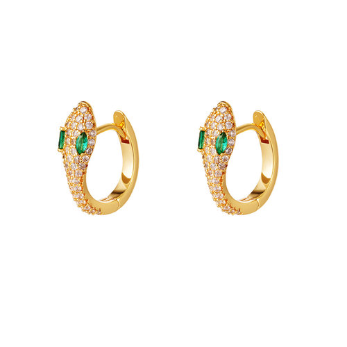 Yehwang Earrings Venomous Snake Green Yehwang Earrings Venomous Snake Green