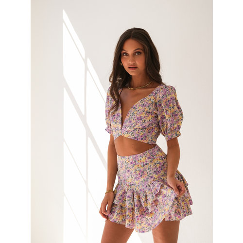Vera & Lucy Moira Crop Top Lilac Vera & Lucy Moira Crop Top Lilac