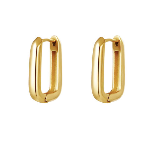 Yehwang Earrings Square Large Gold Yehwang Earrings Square Large Gold