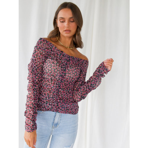 White Icy Cindy Top Pink White Icy Cindy Top Pink