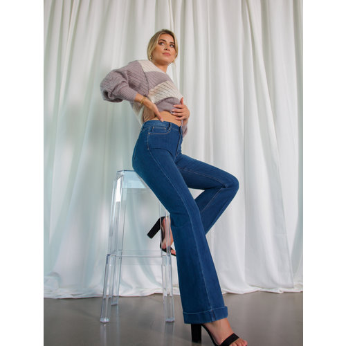 Oraije Fanny High Waist Flare Jeans Blue Oraije Fanny High Waist Flare Jeans Blue