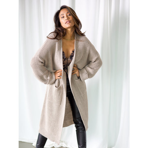 Ladylike Fashion Naomi Cardigan Taupe Ladylike Fashion Naomi Cardigan Taupe