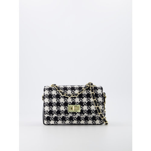Teatro Audrey Tweed Bag Black/White Teatro Audrey Tweed Bag Black/White