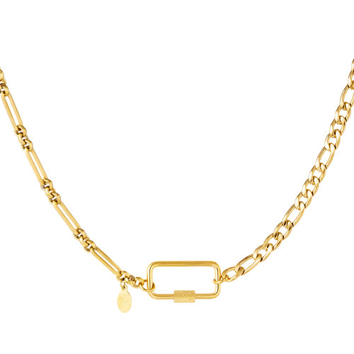 Yehwang Stainless steel necklace Gold Yehwang Stainless steel necklace Gold