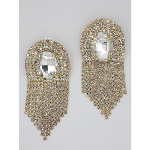Mirror Dazzle Earrings Gold Mirror Dazzle Earrings Gold