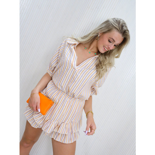 Stripe Blouse Purple Stripe Blouse Purple