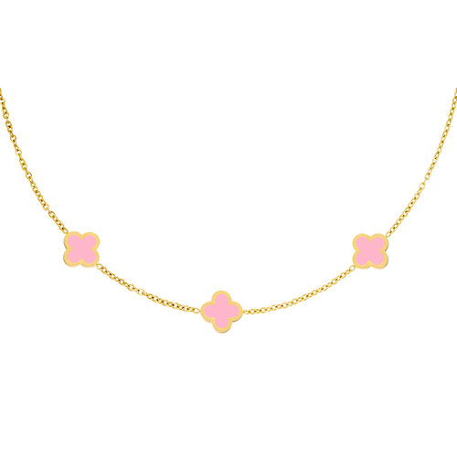 Necklace Colorful Luck Goud/Rose Necklace Colorful Luck Goud/Rose