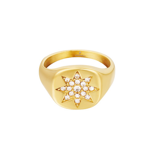 Ring Grote Ster Goud Ring Grote Ster Goud