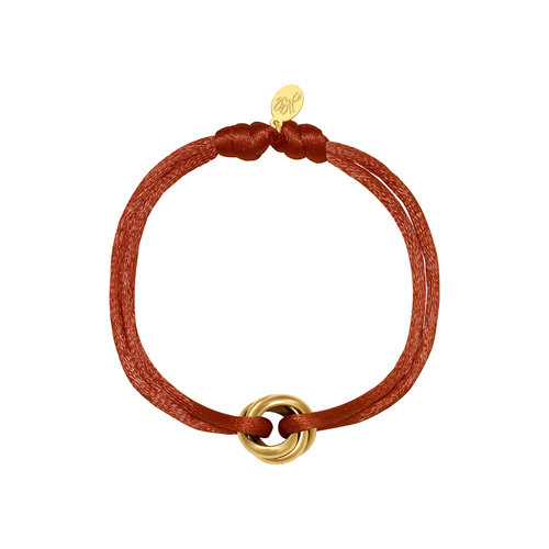 Bracelet Satin Knot Camel Bracelet Satin Knot Camel