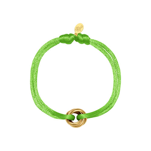 Bracelet Satin Knot Green Bracelet Satin Knot Green