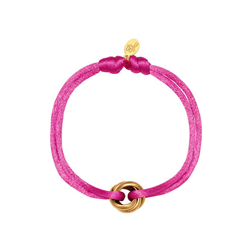 Bracelet Satin Knot Fuchsia Bracelet Satin Knot Fuchsia
