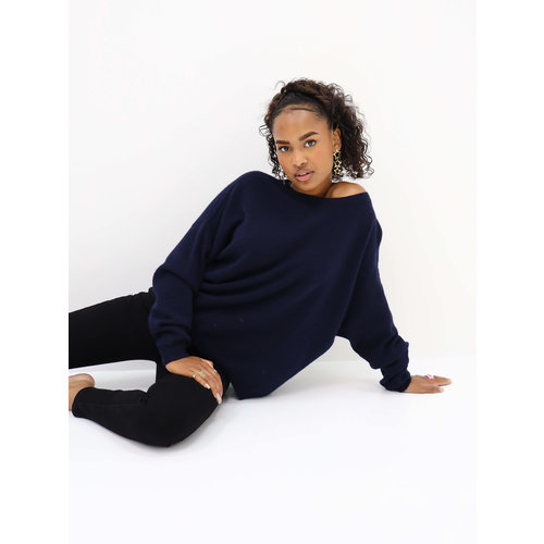 Viscose Jumper Dark Blue Viscose Jumper Dark Blue