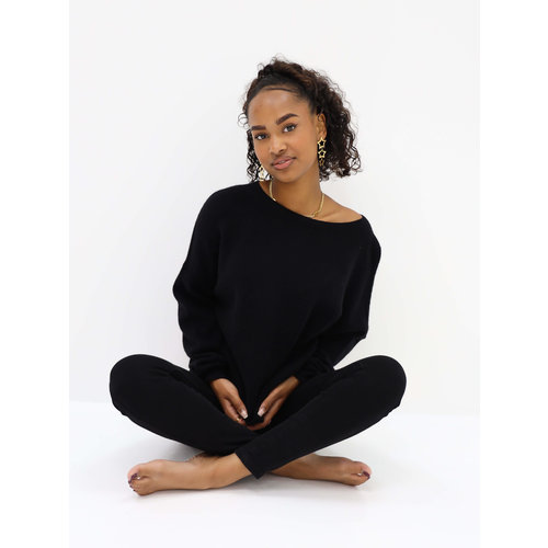 Viscose Jumper Black Viscose Jumper Black