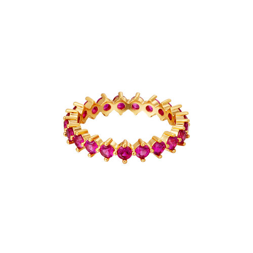 Ring Goud & Stenen Roze Ring Goud & Stenen Roze