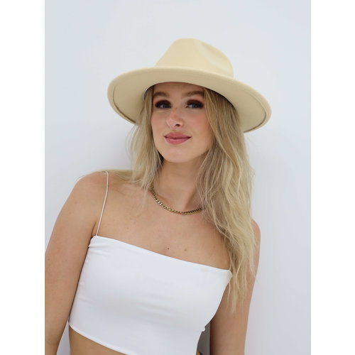 Fedora Hoed Creme Fedora Hoed Creme