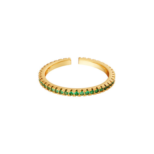 Verstelbare Ring Kleine Stenen Groen Verstelbare Ring Kleine Stenen Groen