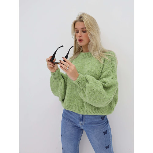 Slouchy Trui Licht Groen Slouchy Trui Licht Groen